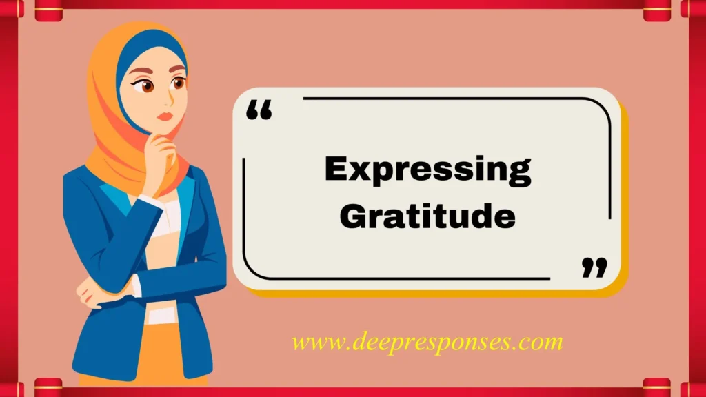 Expressing Gratitude