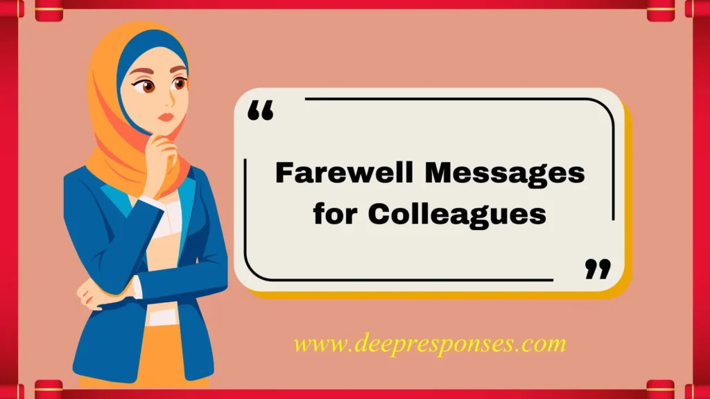 Farewell Messages for Colleagues