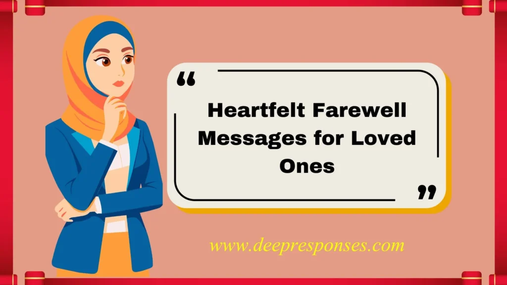 Heartfelt Farewell Messages for Loved Ones