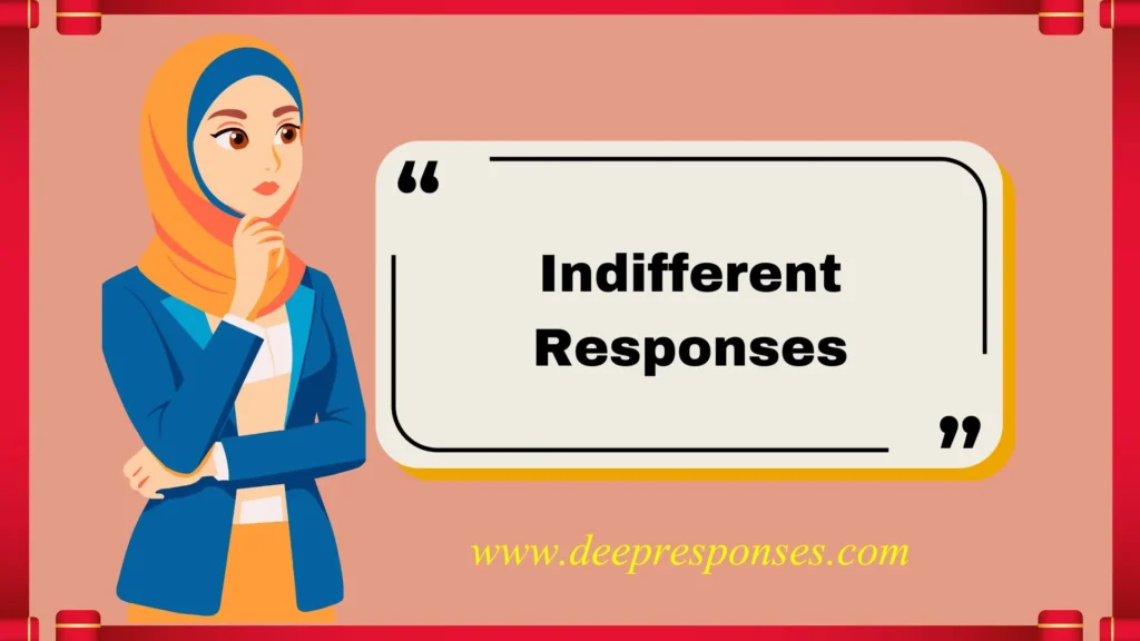 Indifferent Responses