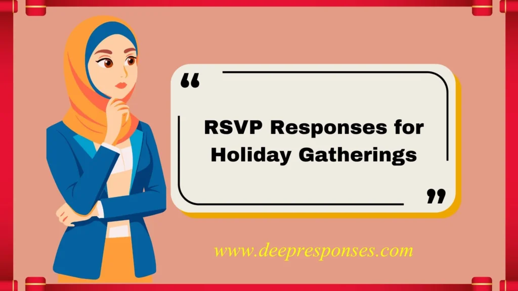 RSVP Responses for Holiday Gatherings